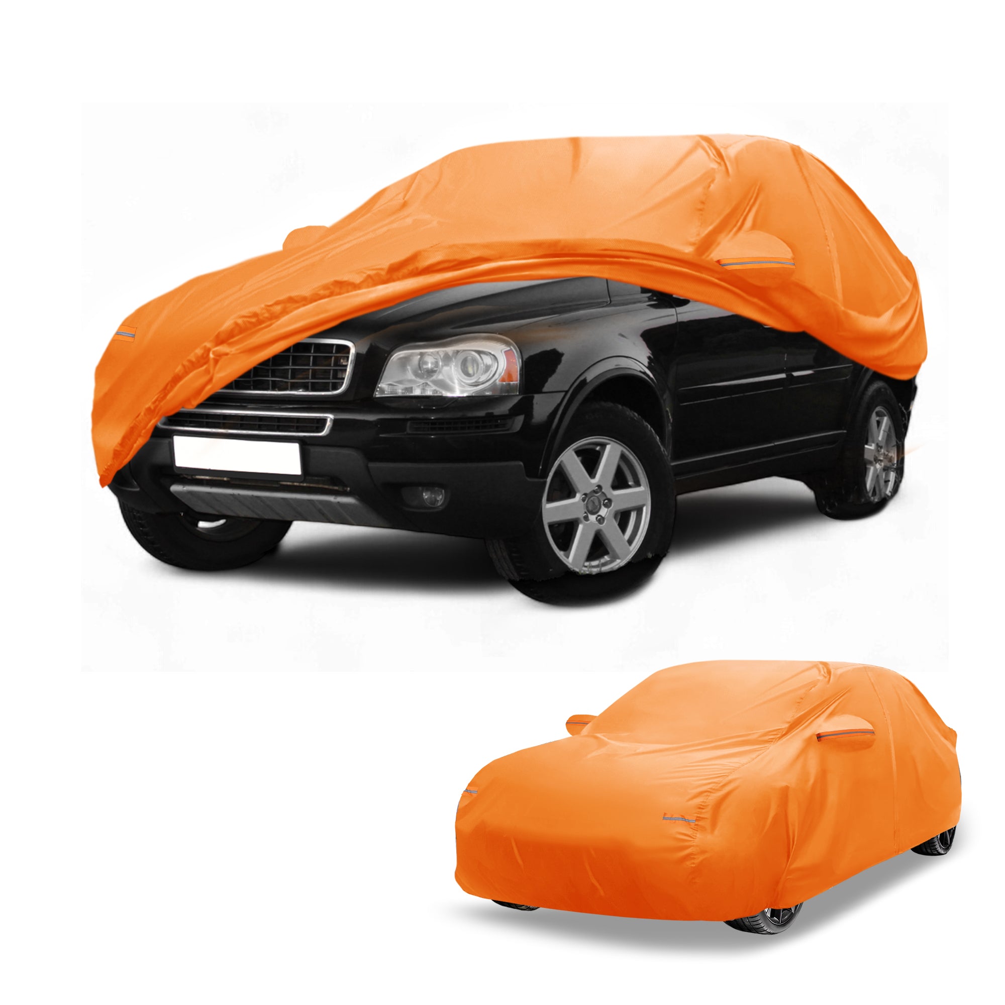 X AUTOHAUX Car Cover For Ford Edge 210D-PU Outdoor Full Car Cover All Weather Waterproof Windproof Sun Rain Snow Protection With Driver Door Zipper Black - View #6