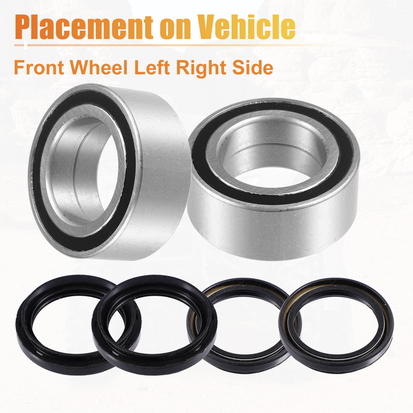 1 Set Motorcycle Front Wheel Bearing with Seals for Honda Rancher 420 2007-2013