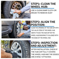 4 Pcs Car Wheel Rim Hub Cover Wheel Hub Caps R16 / 16 Inch Universal for Car Pickup Truck SUV Plastic Silver Tone