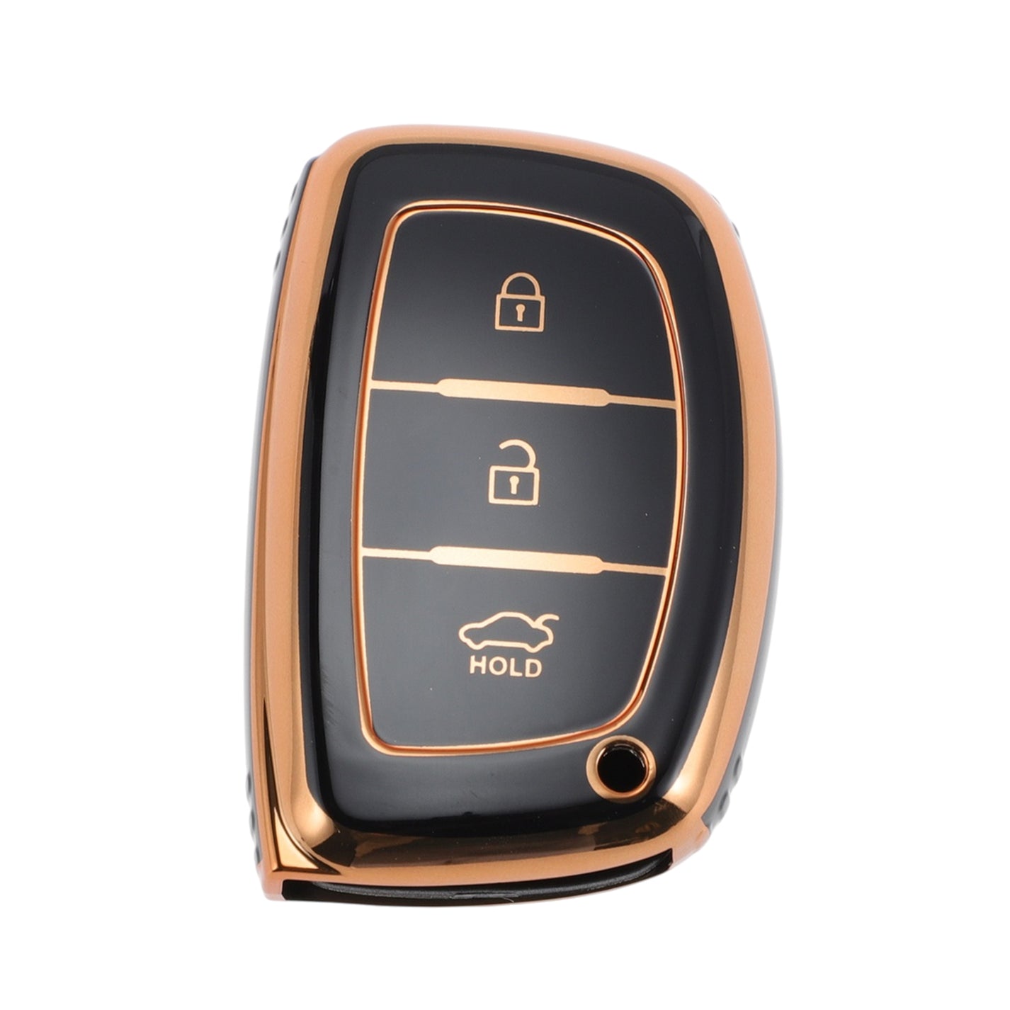 ontto Custodia per chiave auto, in metallo, adatta per Hyundai Tucson Santa Fe Rena Sonata Elantra